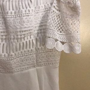 white off the shoulder dress